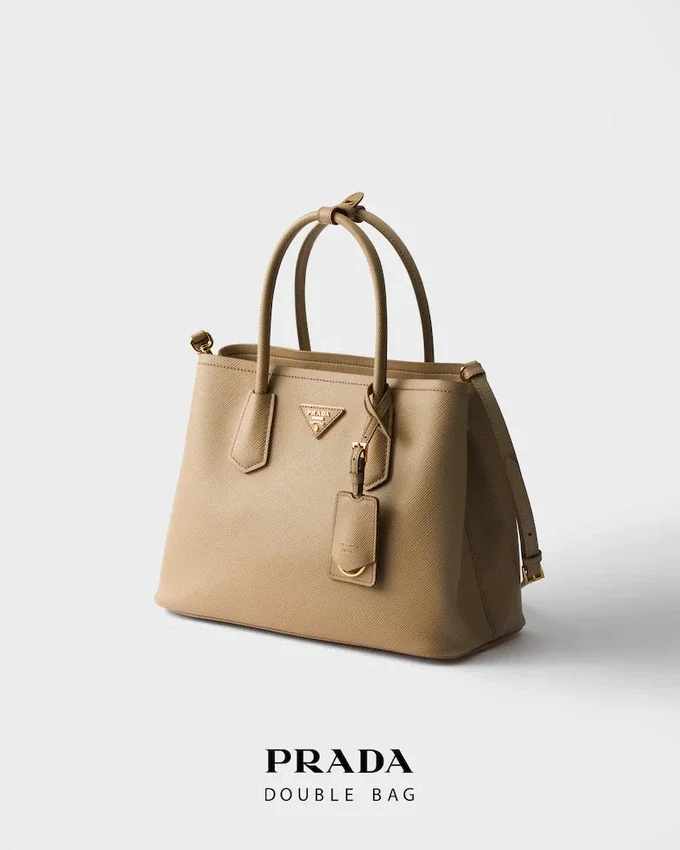 Geantă Prada Double Medium din piele Saffiano Geantă Prada Double Medium din piele Saffiano