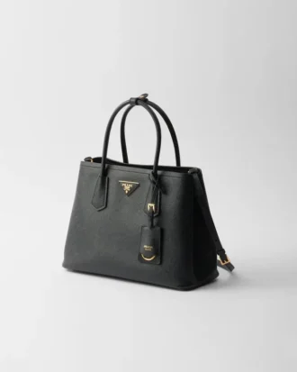 Geantă Prada Double Medium din piele Saffiano