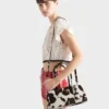 Geantă Prada Galleria medie din piele imprimată Geantă Prada Galleria medie din piele imprimată