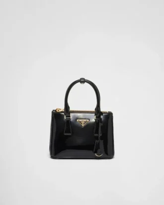 Geantă Prada Galleria Mini din piele lăcuită