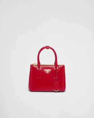 Geantă Prada Galleria Mini din piele lăcuită