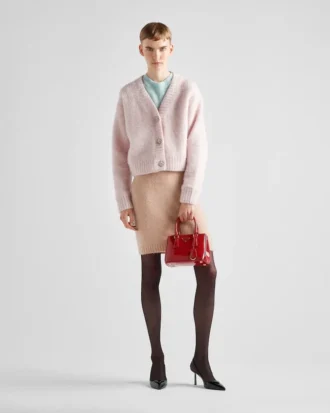 Geantă Prada Galleria Mini din piele lăcuită