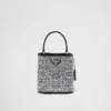 Geantă Prada Panier din satin cu cristale Geantă Prada Panier din satin cu cristale