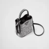 Geantă Prada Panier din satin cu cristale Geantă Prada Panier din satin cu cristale