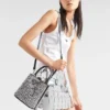 Geantă Prada Panier din satin cu cristale Geantă Prada Panier din satin cu cristale