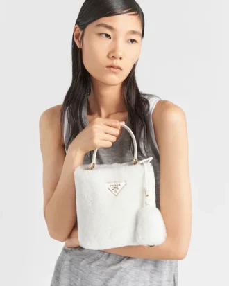 Geantă Prada Panier Mini din piele de oaie Geantă Prada Panier Mini din piele de oaie