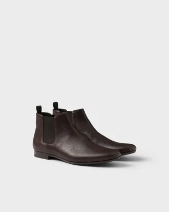 Ghete Chelsea din piele