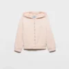 Hanorac din bumbac fleece cu fermoar