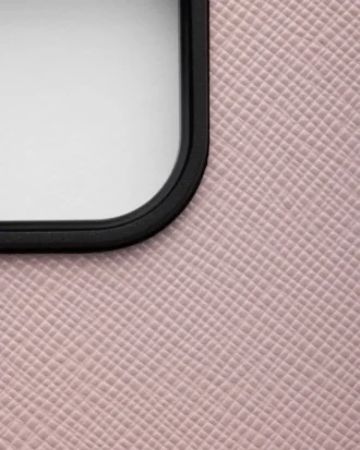 Husă din piele Saffiano pentru iPhone 16 Pro
