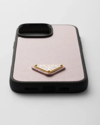 Husă din piele Saffiano pentru iPhone 16 Pro Max