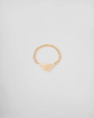 Inel Eternal Gold Chain din aur galben cu diamante