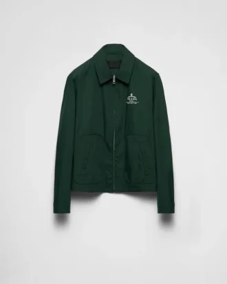 Jachetă blouson din amestec de bumbac