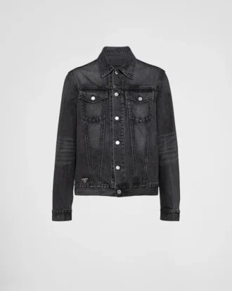 Jachetă blouson din denim Jachetă blouson din denim