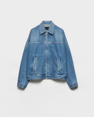Jachetă blouson din denim Jachetă blouson din denim