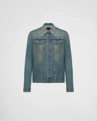 Jachetă blouson din denim Jachetă blouson din denim