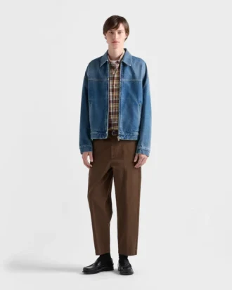 Jachetă blouson din denim Jachetă blouson din denim