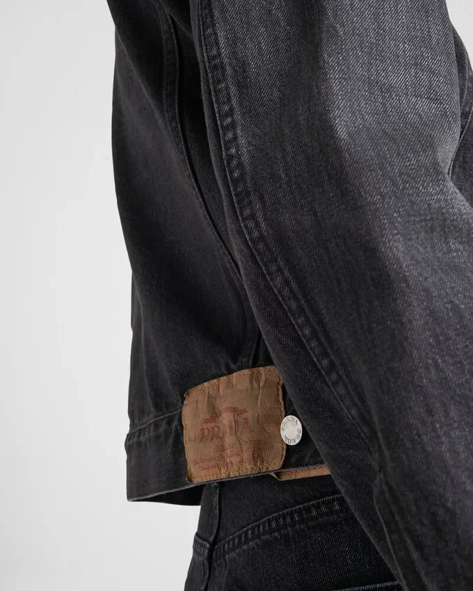 Jachetă blouson din denim Jachetă blouson din denim