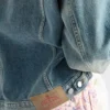 Jachetă blouson din denim și piele Jachetă blouson din denim și piele