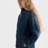 Jachetă blouson din denim spălat Jachetă blouson din denim spălat
