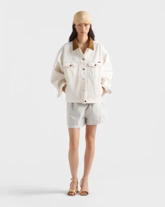 Jachetă blouson din denim vechi Jachetă blouson din denim vechi