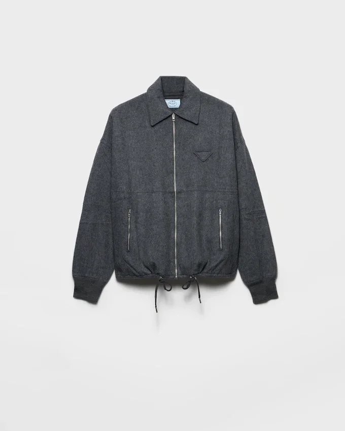Jachetă blouson din lână și cașmir Jachetă blouson din lână și cașmir