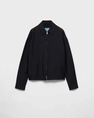 Jachetă blouson din mohair de ied