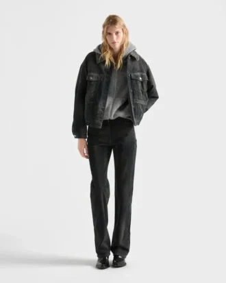 Jachetă blouson din velur Jachetă blouson din velur