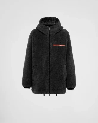 Jachetă cu glugă din fleece reciclat Jachetă cu glugă din fleece reciclat