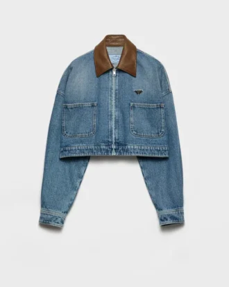 Jachetă din denim cropped Jachetă din denim cropped