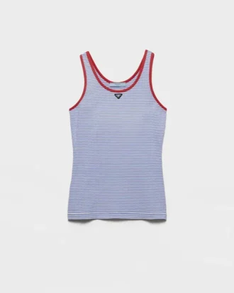 Maiou din bumbac jersey cu dungi