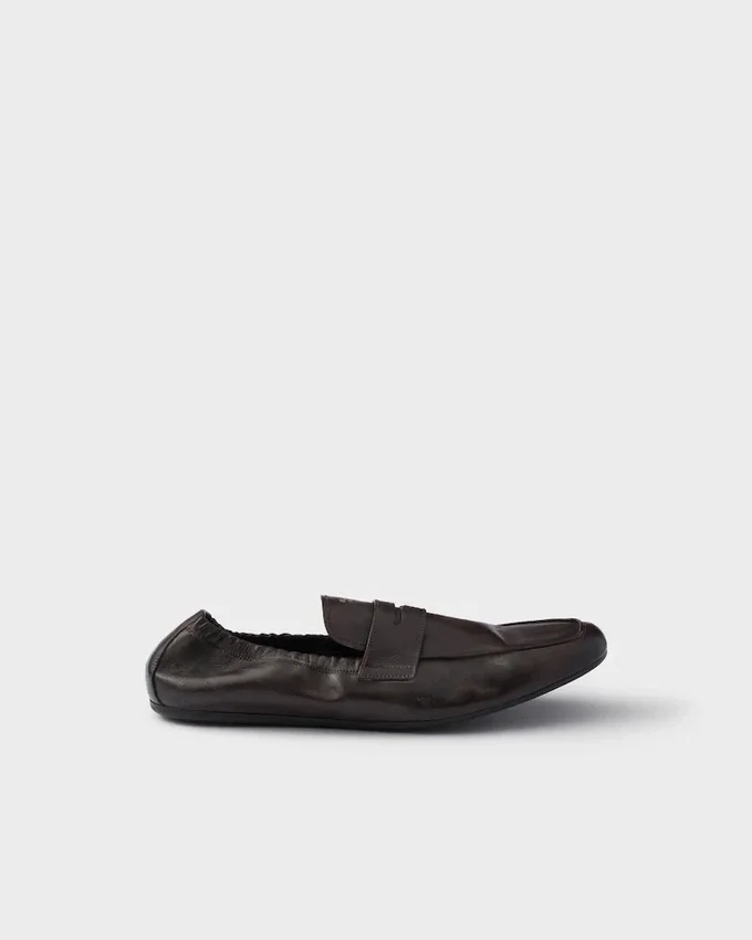 Mocasini din piele antichizată Shuffle Mocasini din piele antichizată Shuffle