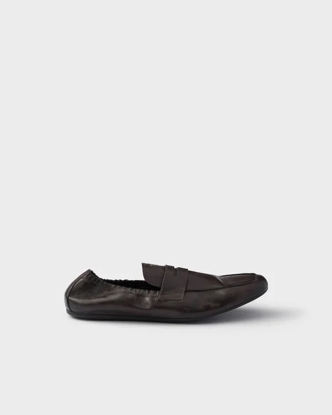 Mocasini din piele antichizată Shuffle Mocasini din piele antichizată Shuffle