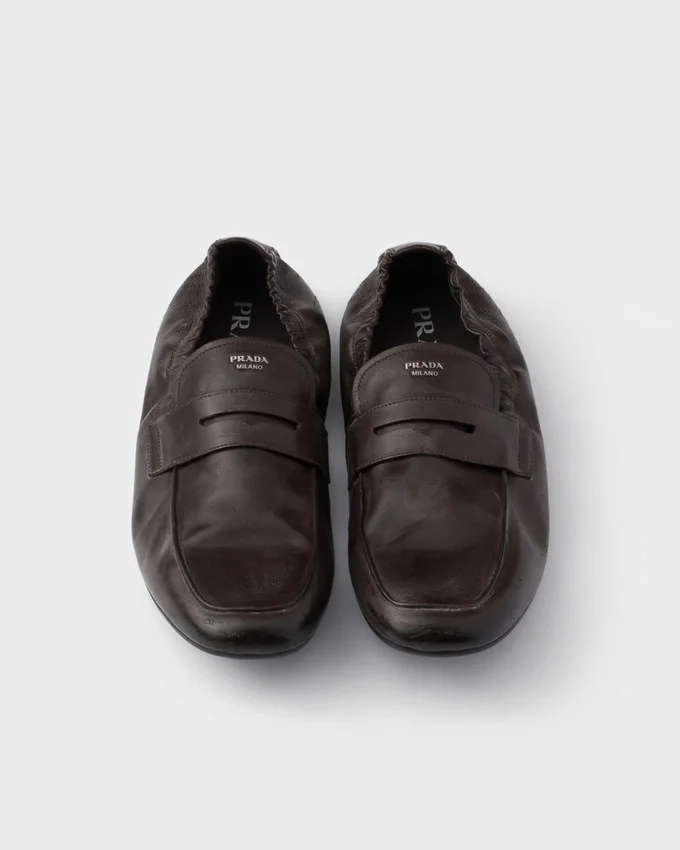Mocasini din piele antichizată Shuffle Mocasini din piele antichizată Shuffle