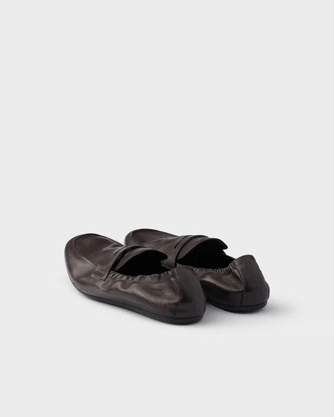Mocasini din piele antichizată Shuffle Mocasini din piele antichizată Shuffle