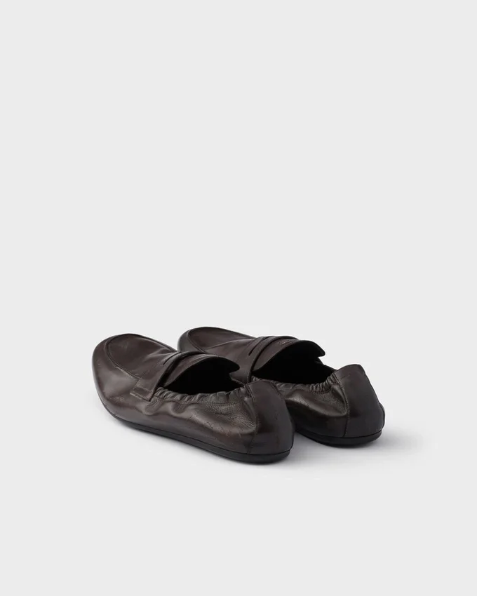 Mocasini din piele antichizată Shuffle Mocasini din piele antichizată Shuffle