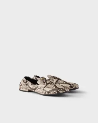 Mocasini din piele Ayers cu imprimeu Shuffle