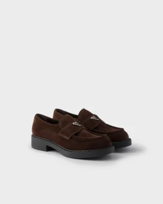 Mocasini din piele de căprioară Chocolate