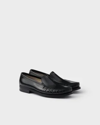 Mocasini din piele periată