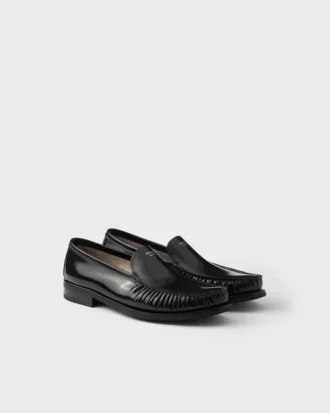 Mocasini din piele periată
