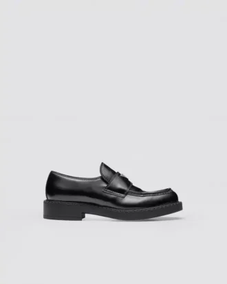 Mocasini din piele periată de culoare Chocolate