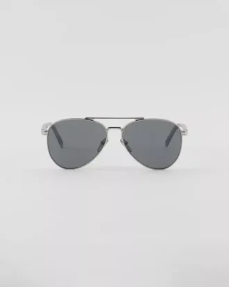 Ochelari de soare cu logo Prada