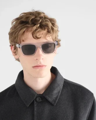 Ochelari de soare cu logo Prada