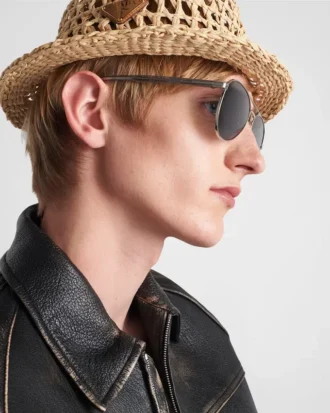 Ochelari de soare cu logo Prada