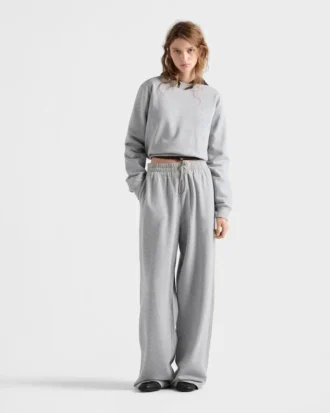 Pantaloni de jogging din fleece de bumbac