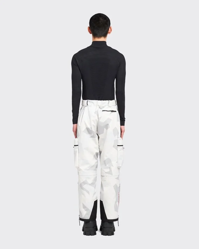 Pantaloni de snowboard din țesătură tehnică imprimată Pantaloni de snowboard din țesătură tehnică imprimată
