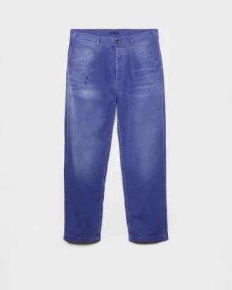 Pantaloni din bumbac twill Pantaloni din bumbac twill