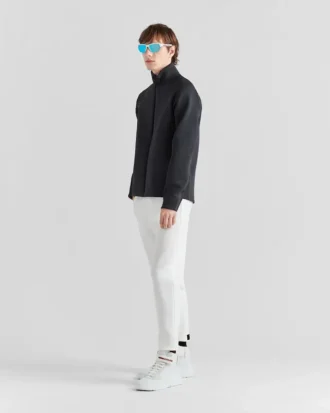 Pantaloni din tricot dublu reciclat