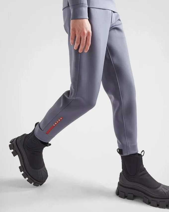 Pantaloni din tricot dublu reciclat Pantaloni din tricot dublu reciclat
