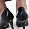 Pantofi cu toc din piele Saffiano lăcuită Pantofi cu toc din piele Saffiano lăcuită