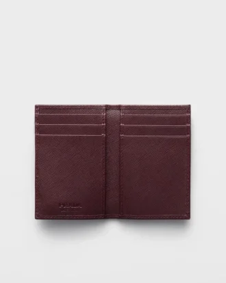 Portcard din piele Saffiano